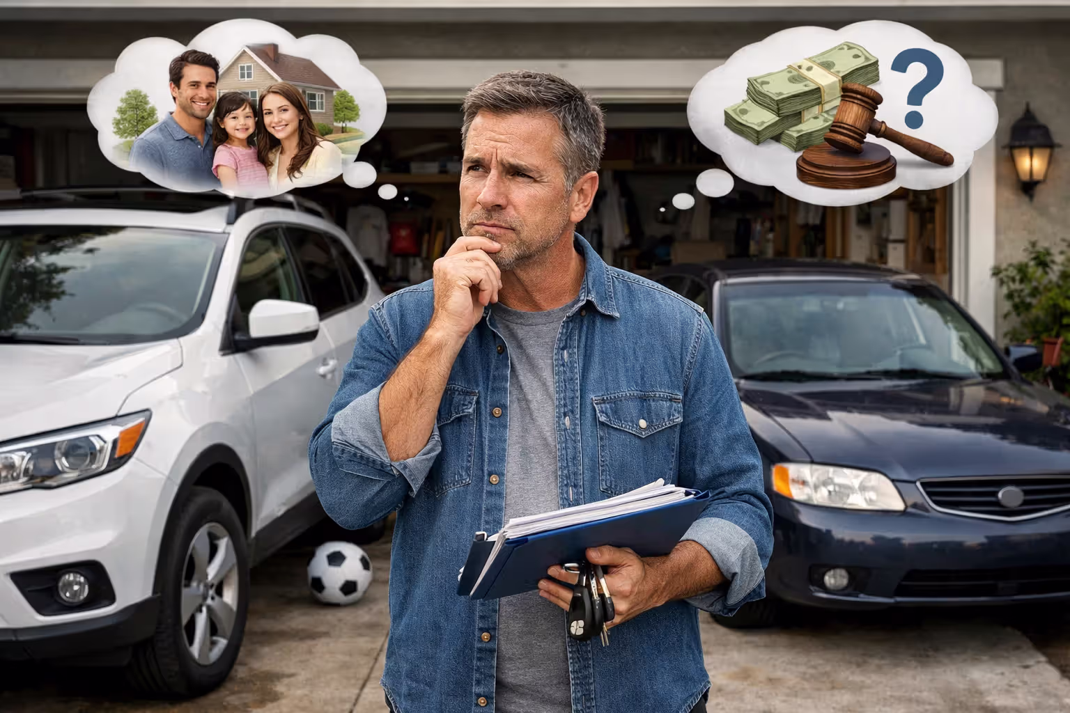 Financial advisor comparing secured and unsecured loan costs