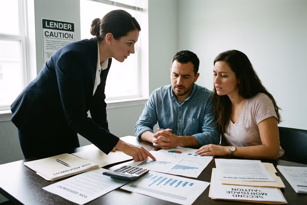 Signing and recording mortgage lien documents in an office