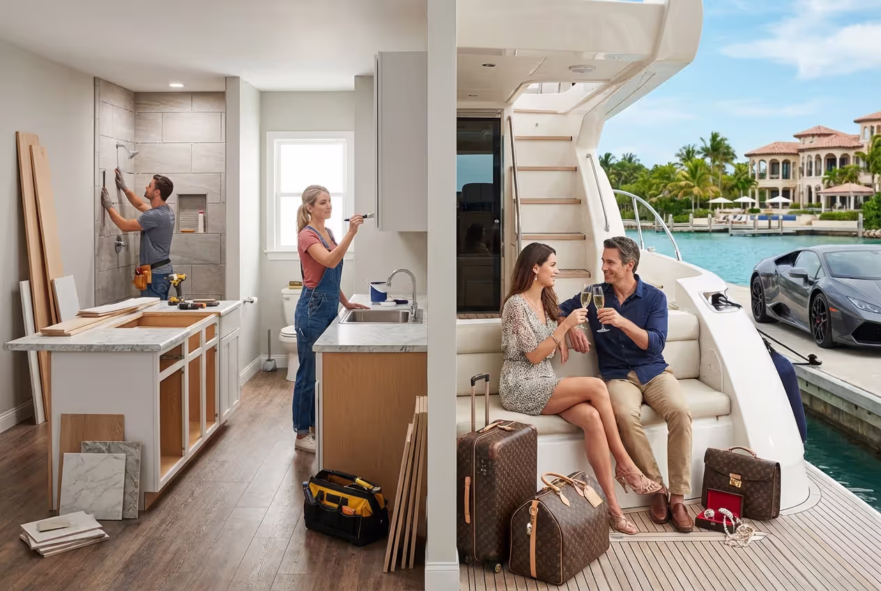 Comparison of responsible and risky uses of a HELOC