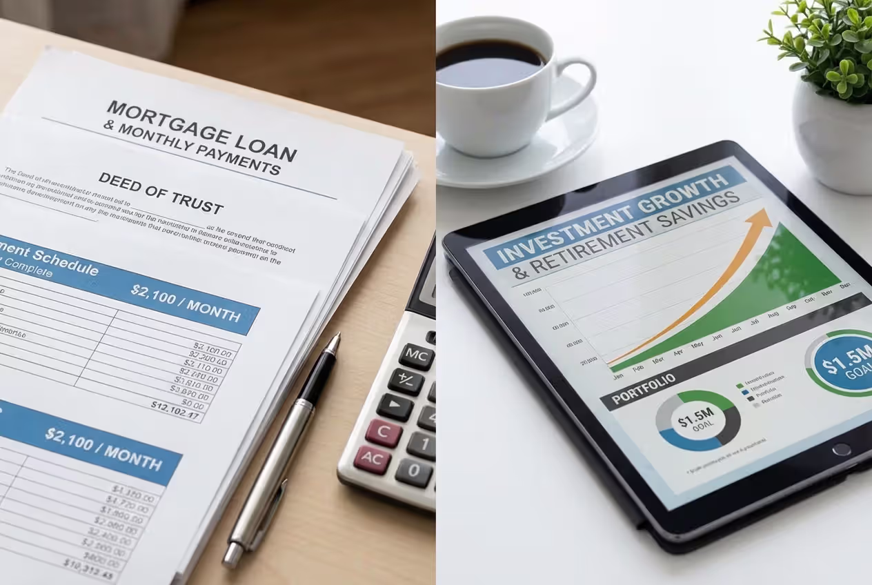 Comparison between borrowing costs and long-term investment growth