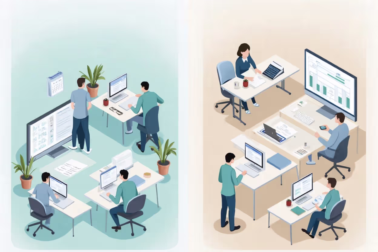 Side-by-side comparison of equipment financing with a term loan and short-term borrowing with a credit line